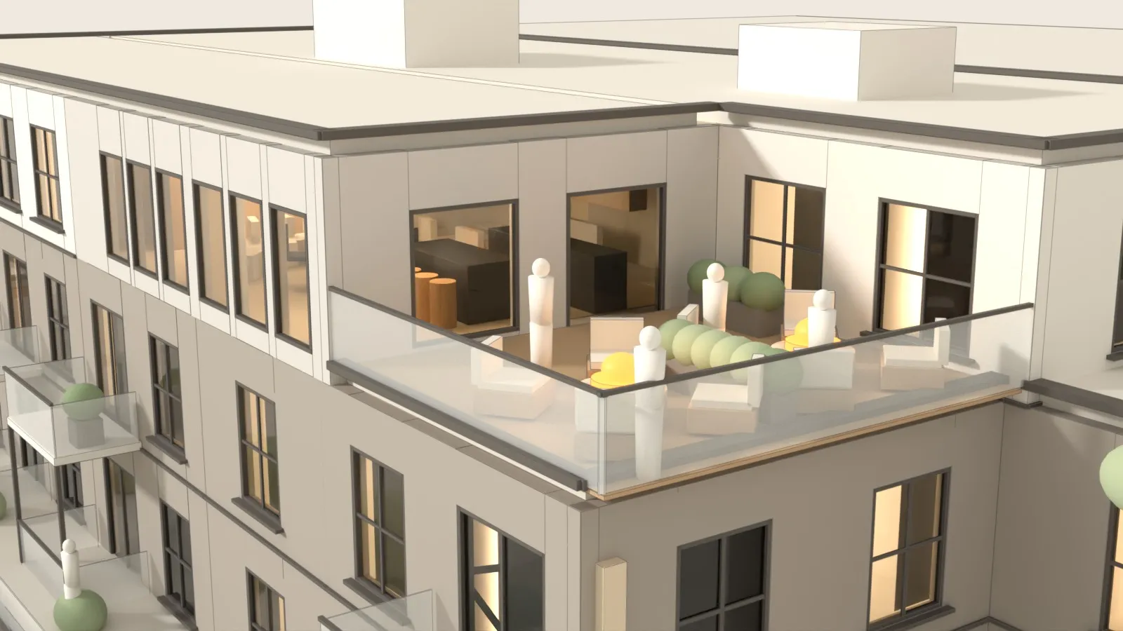 Maquette 3D d'ANDAS : le chalet urbain