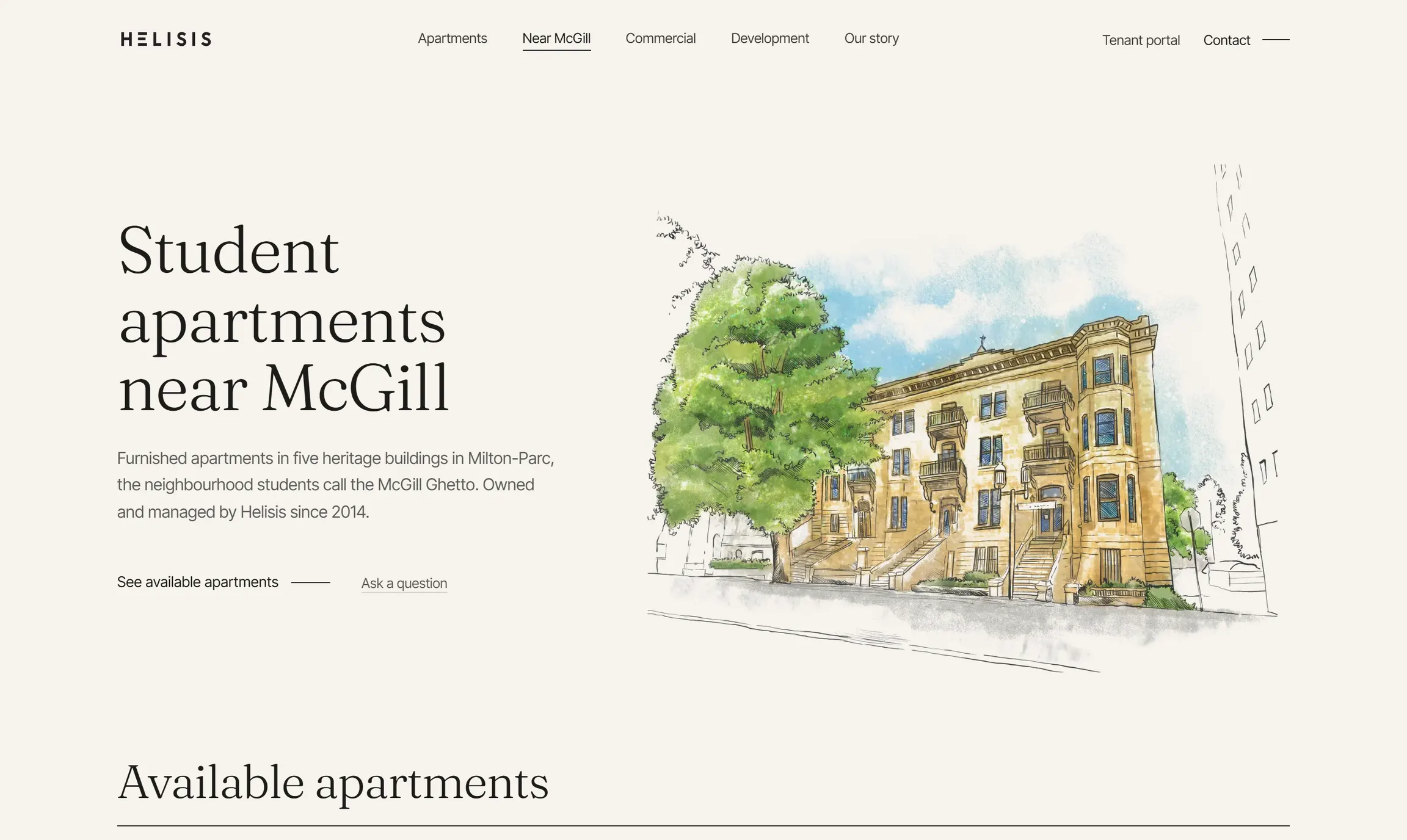 Les logements près de McGill